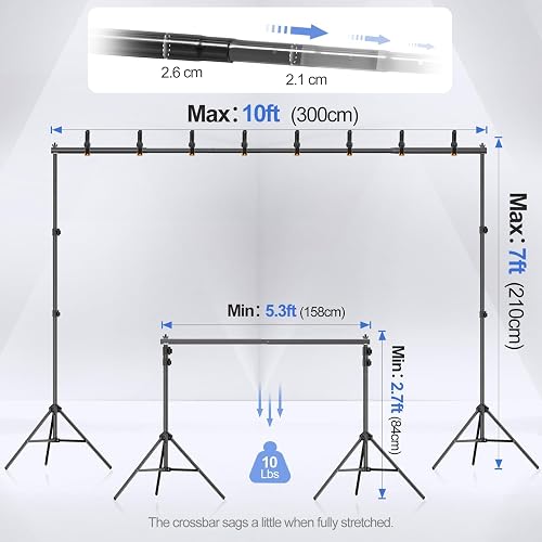 EMART 10 x 7 ft Backdrop Stand, another view