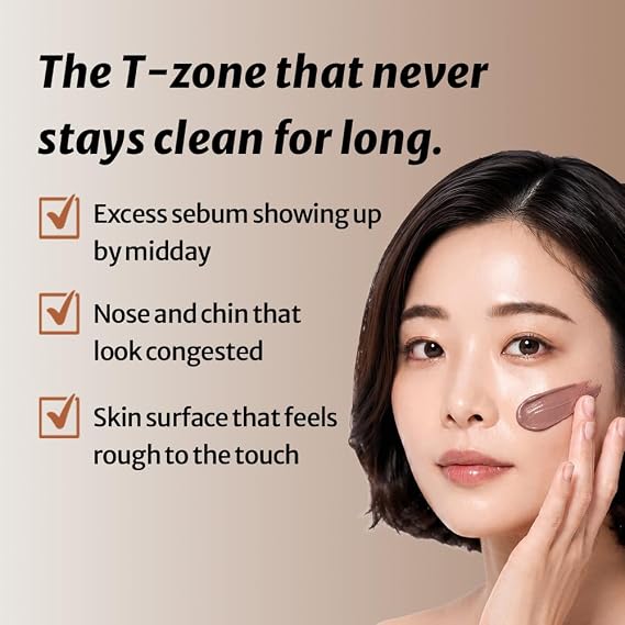 1.618 Volcanic Clay Mud Blackhead Mask | Korean Style Pore & Sebum Clay Mask for Deep Cleansing | Fast-Drying, Wash off Type, 4.23oz