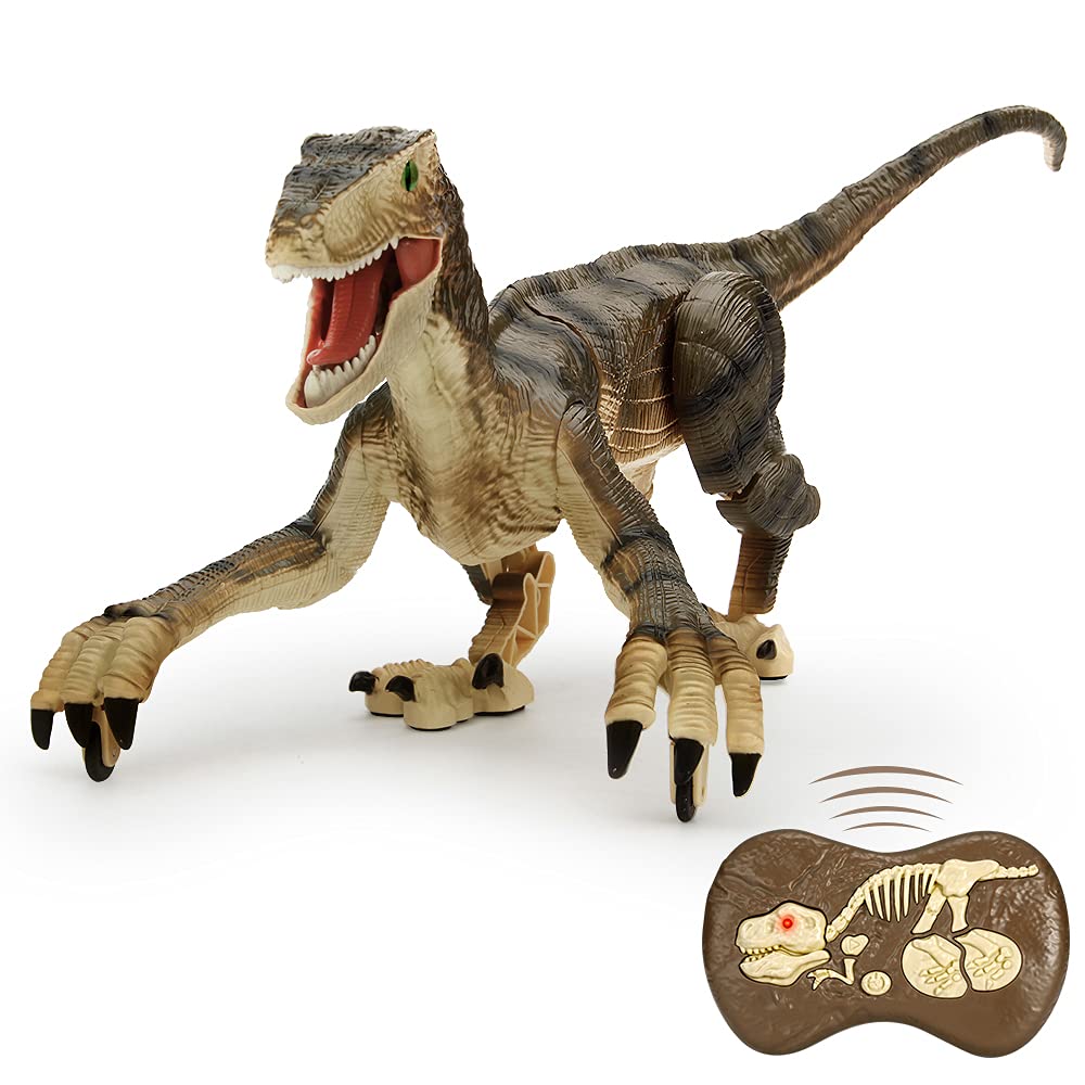 Buy Mini Tudou RC Dinosaur Toys,Walking Robot Dinosaurs Toy with LED