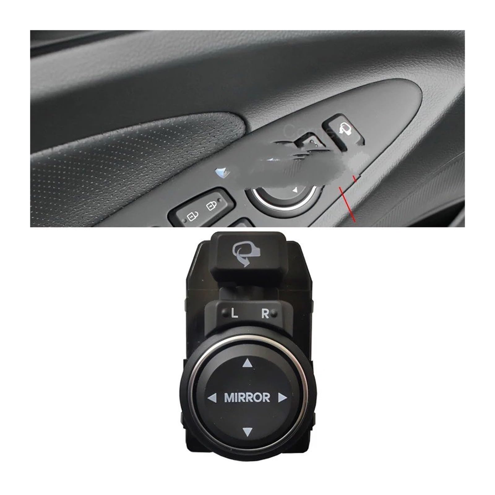 Auto Vista Posteriore Lato Specchio Interruttore Di Controllo Pulsante Regolazione Con Piega Per Hyundai Per Sonata YF 2011 2012 2013 2014 Accessori Pulsante Commutazione Specchietto Retrovisore