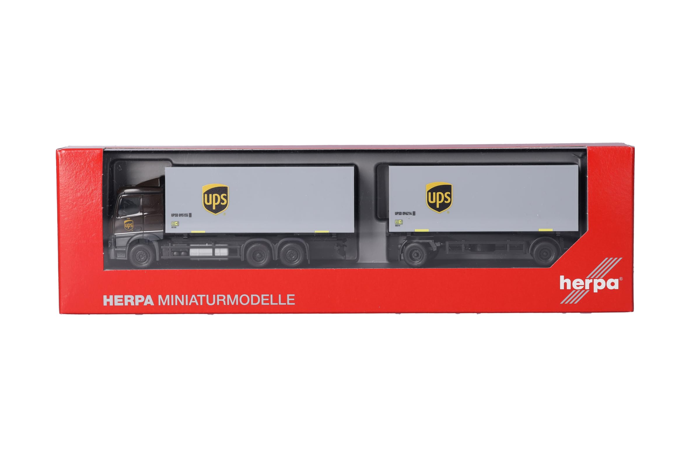 HERPA 1:87 MERCEDES-BENZ Actros L Wechselkoffer-Hängerzug Dachser EUR