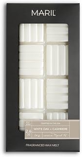 MARIL Fragranced 2.6 oz Premium Soy Blend Wax Melt, White Oak & Cashmere