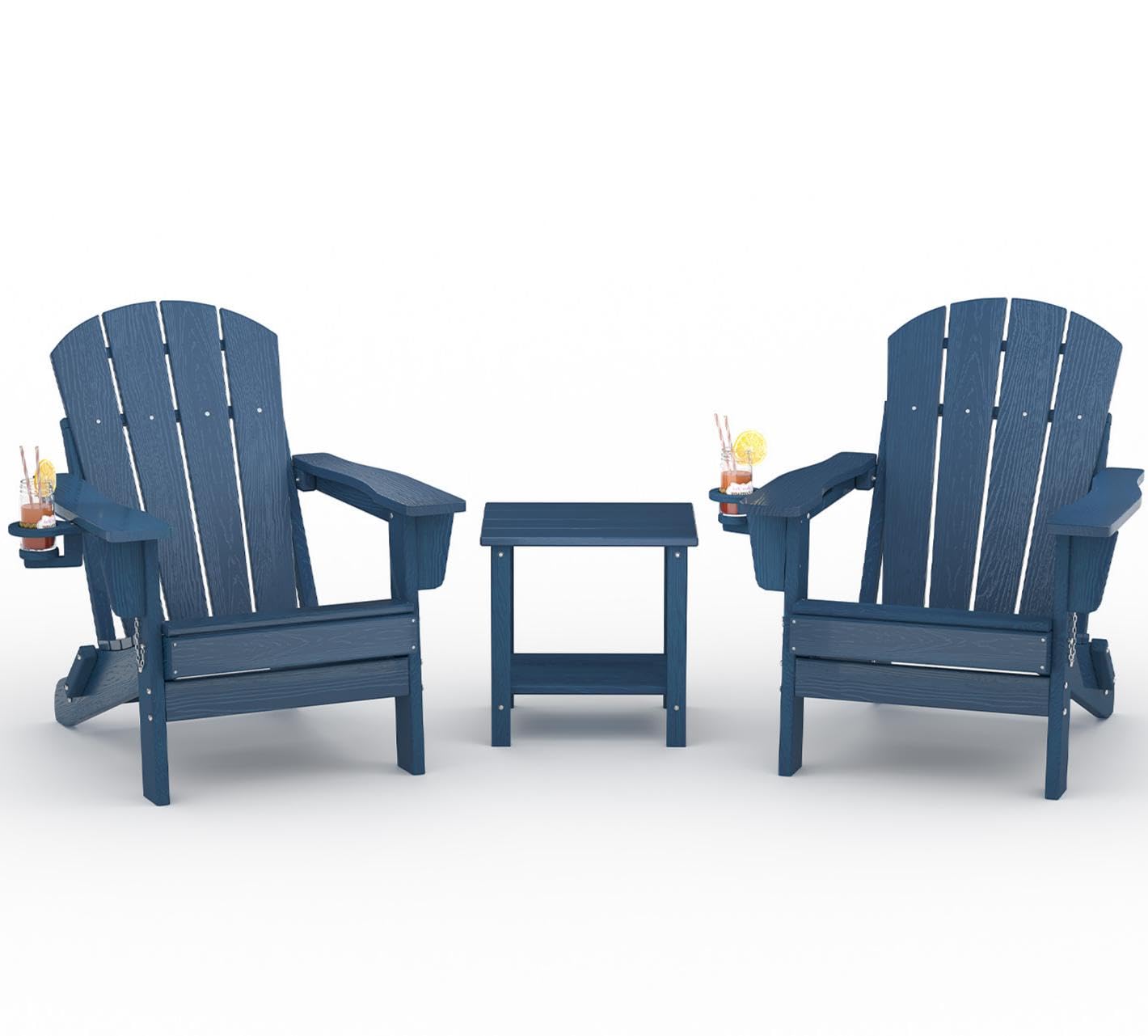 Amazon.com : GarveeLife Folding Adirondack Chair Set of 2 with