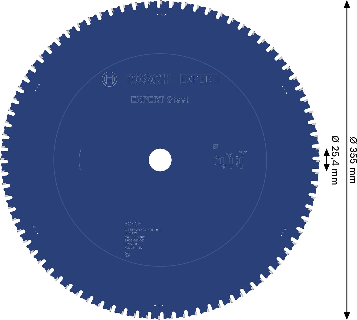 CSB Expert metal: 355x25.4x80 D-HLTCG
