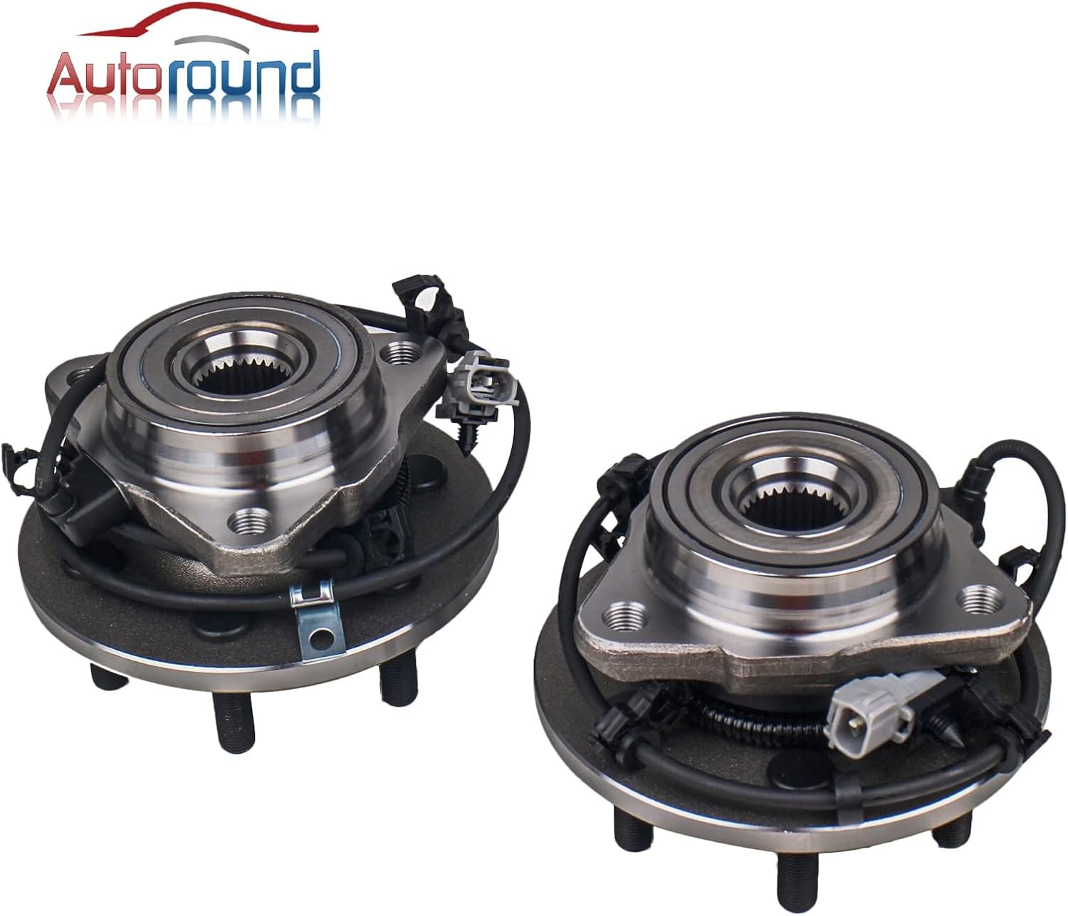 Autoround 515008 515009 Front Wheel Hub Bearing Assembly fit for 1997-2004 Dodge Dakota/ 1998-2003 Durango 4WD w/4-Wheel ABS