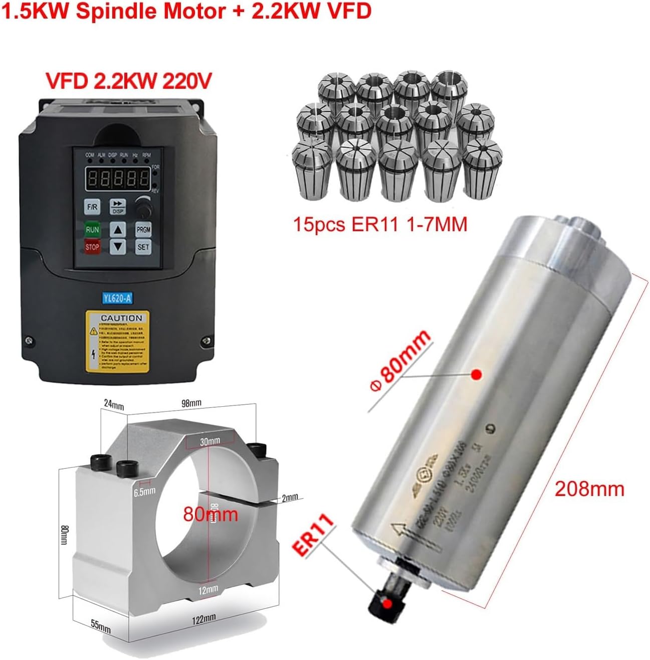 即発可能＊ CNC 2.2KW 1.5KW 周波数コンバータ VFD 可変周波数 