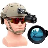 IRIS 1X NVG Monocular 940nm Infrared, FPV 1X Zoom, Head Mounted Wide Angle, Digital PVS-14 Night Vision Goggle System for Airsoft, NERF, Hiking, Camping, Urban Exploration