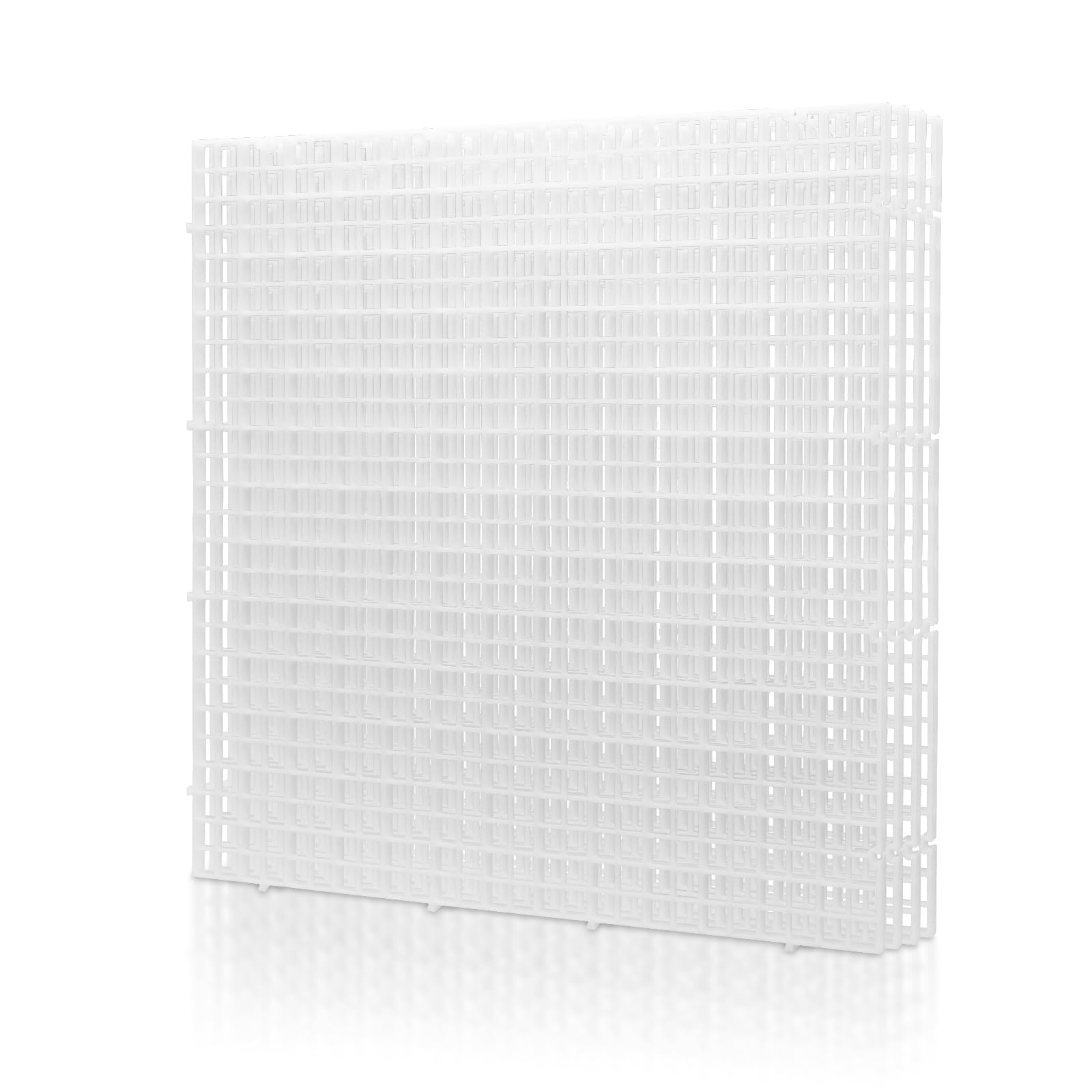 LINLAN 4 Pieces 11.8x11.8in (30X30cm) Aquarium Grid Plastic, Fish Tank Divider, Egg Crate for DIY Filtration and Bottom Protection in Aquascaping (