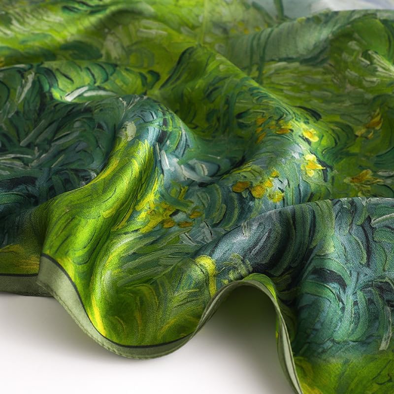 MEISEE 100% Mulberry Silk Long Scarf for Women Large Oblong Sunscreen Shawls Wraps Neck Headscarf Hair Wraps Gift Packed - Image 4