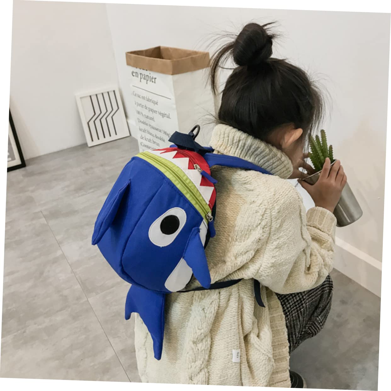 SOIMISS 3piezas Mochila Para Niño Niña Con Diseño De y Arnés De Seguridad Para Guardería y Preescolar Azul