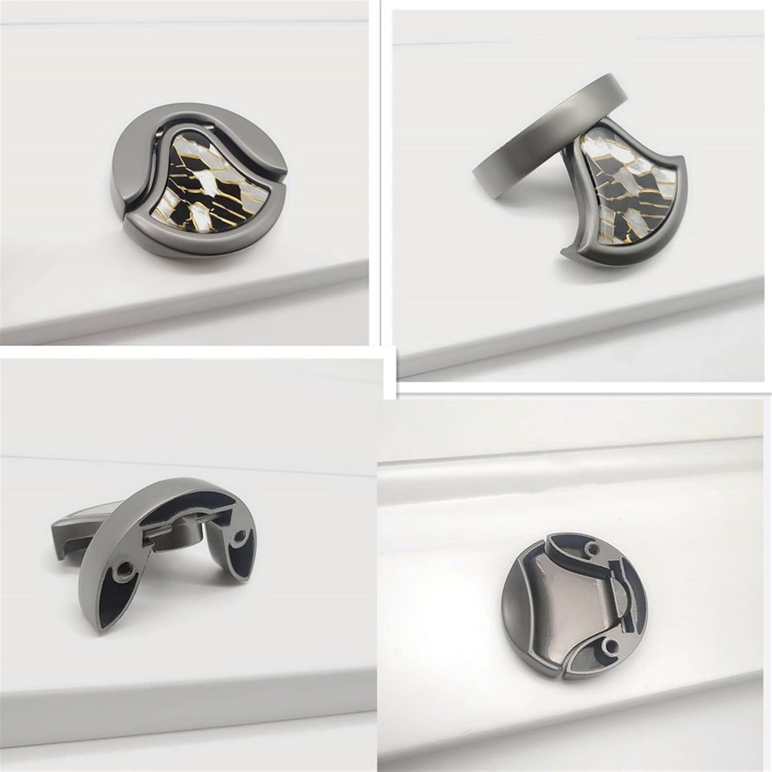 Zinc Alloy Handle 32mm Drawer Door Knobs Handles Cupboard Wardrobe Pulls Furniture Hardware Kitchen Cabinet Door Handles 1Pcs (Color : MBS128-38)