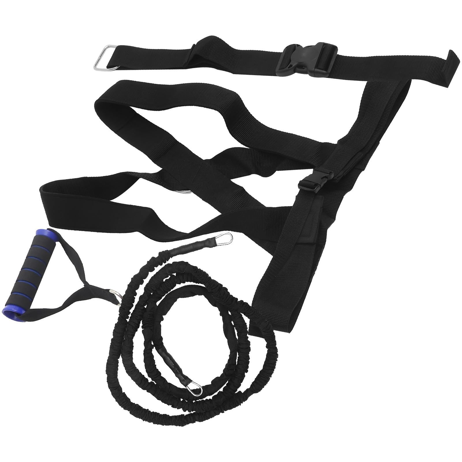 Cuerda Elástica de Entrenamiento Doble de Látex y Algodón para Resistencia y Sprints, 3 Metros Color Aleatorio Adecuado para Ejercicios en Casa Aire Libre