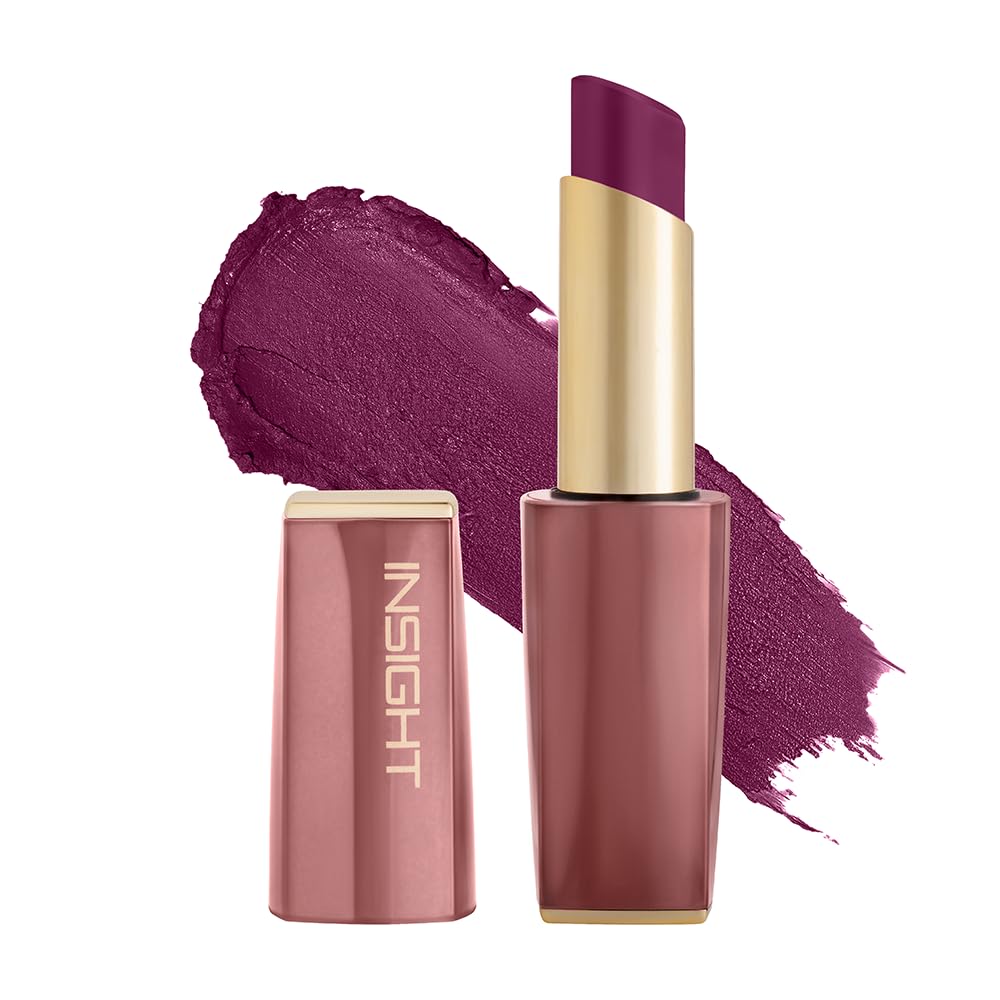 INSIGHT Pure Matte Lipstick - Power Move| High Pigment, Long Lasting Smooth Matte Finish | Enriched with Vitamin E & Coc