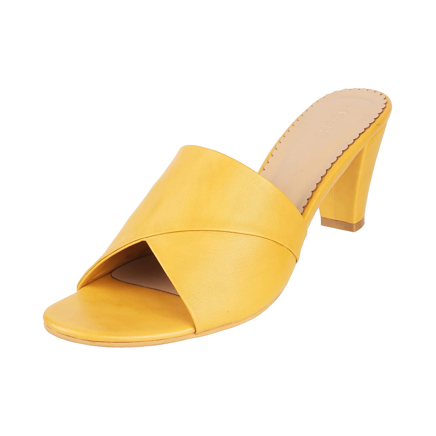 Mochi Womens Synthetic Yellow Slip Ons (Size (5 UK (38 EU)) (B09X77YQ83) Amazon Price History, Amazon Price Tracker