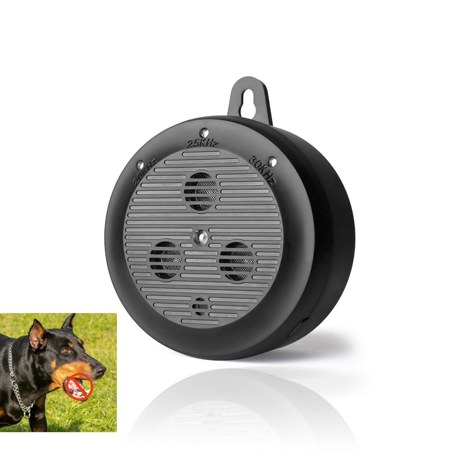 Vtizikl Ultrasonic Dog Barking Deterrent Devices,Anti Barking Device for Dogs,Safe Training Behaviour Aids for dogs,33ft Range,Rechargeable,Waterproof