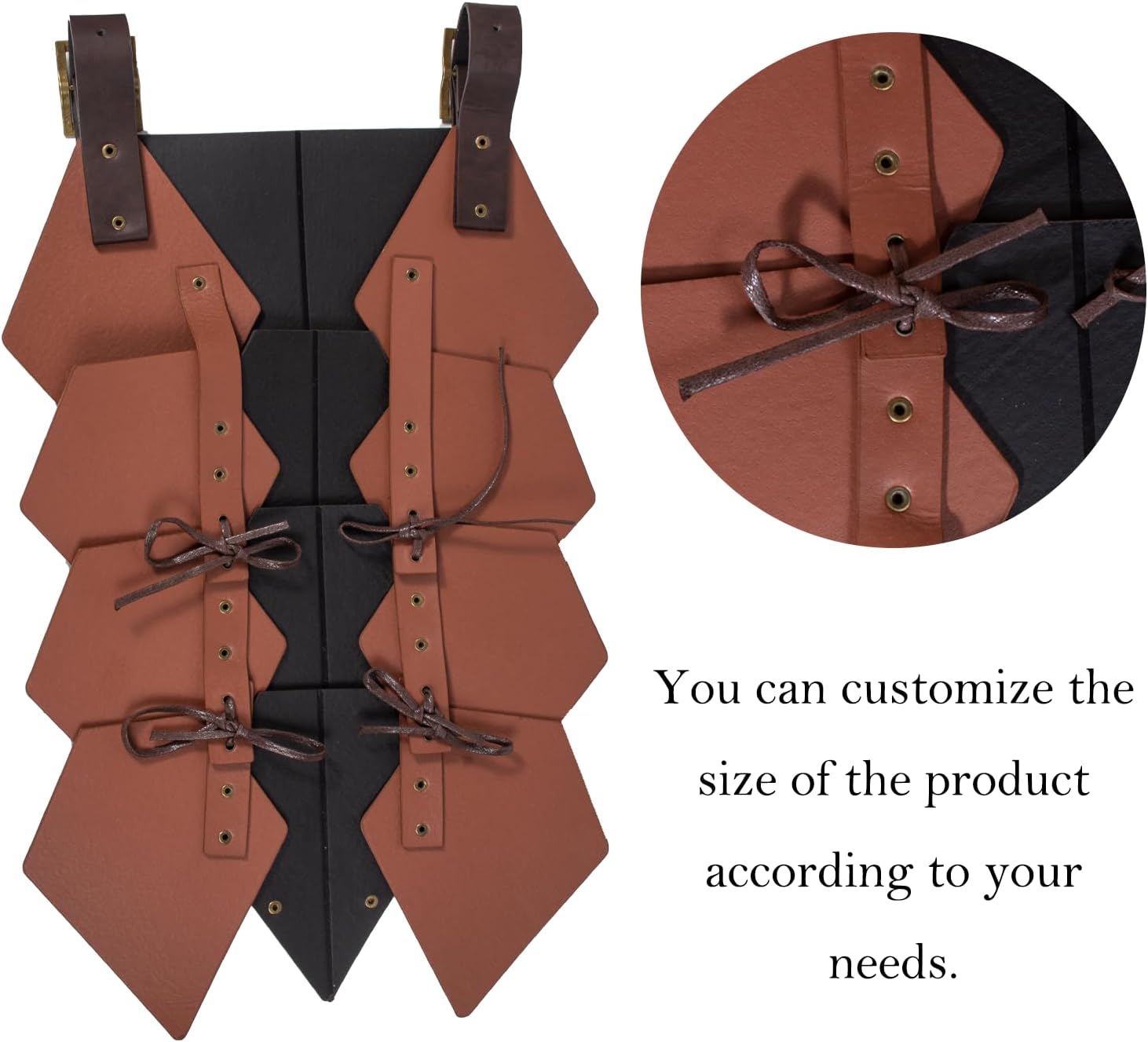 Medieval Belt Thigh Armor Retro Faux Leather Waist Guard LARP Knight Mercenary Weapon Props Renaissance Costume Accessory