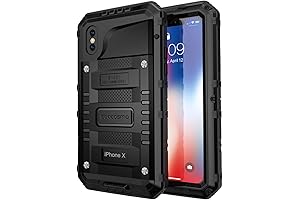 Seacosmo Waterproof Case for iPhone X with Built-in Screen Protector
