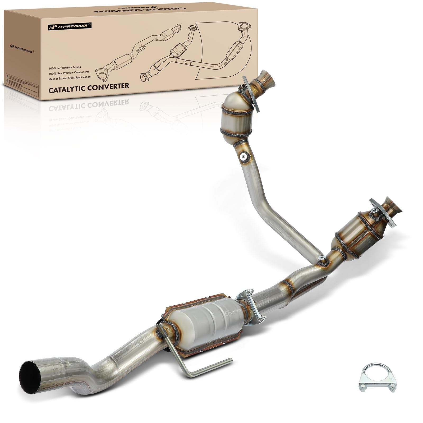 A-Premium Catalytic Converter Direct-Fit Compatible with Dodge Dakota 2000 2001 2002 2003 4.7L, 4WD, E.P.A. Compliant