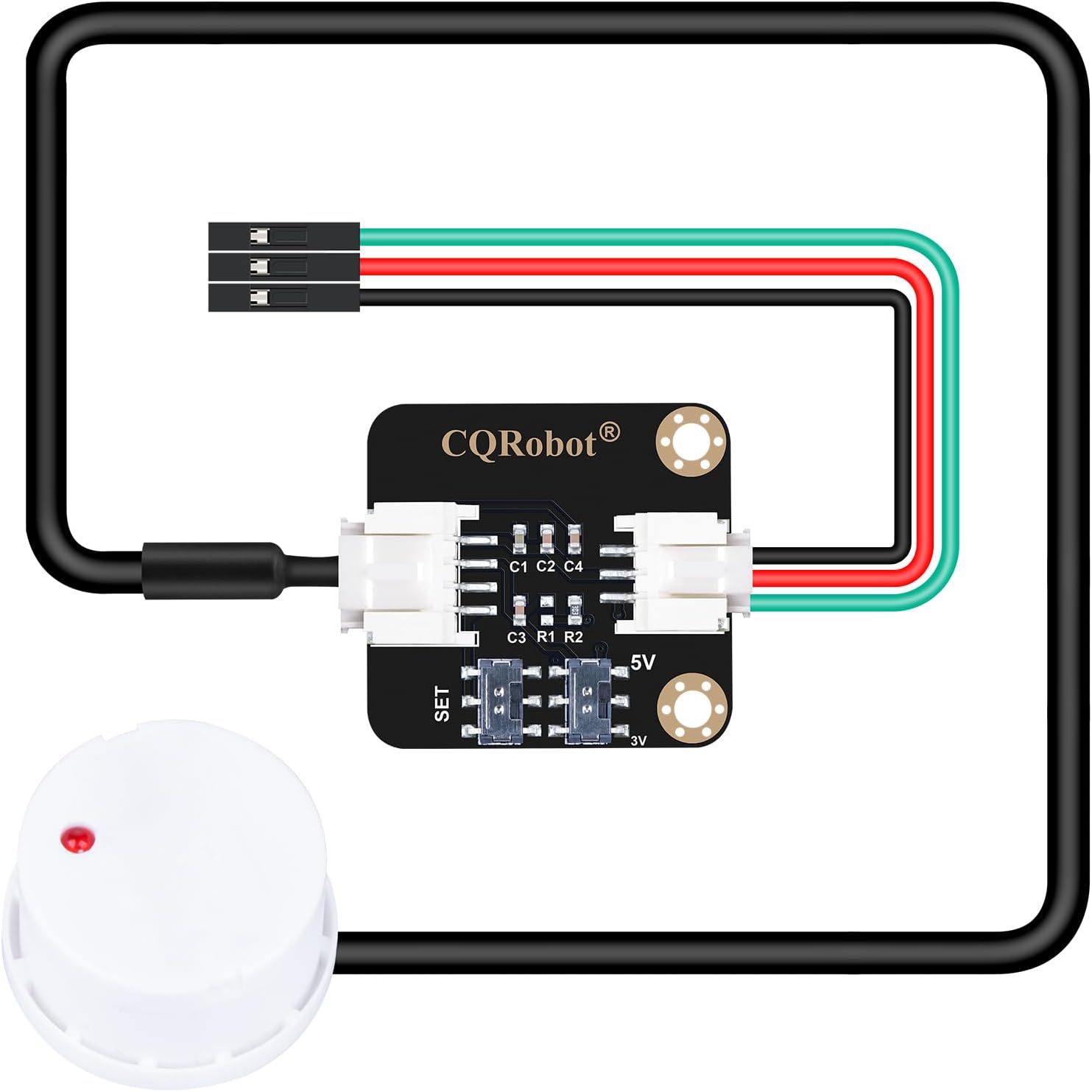 CQRobot Ocean: Non-Contact Water/Liquid Level Sensor Compatible with Arduino, Raspberry Pi and Other Motherboards. for Industrial Production, Aquarium, Chemical Liquid, Agriculture, Gardening, etc.