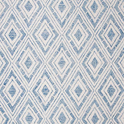 Tapete Safavieh 8x10 Micro-Loop Azul e Ivory miniatura 5