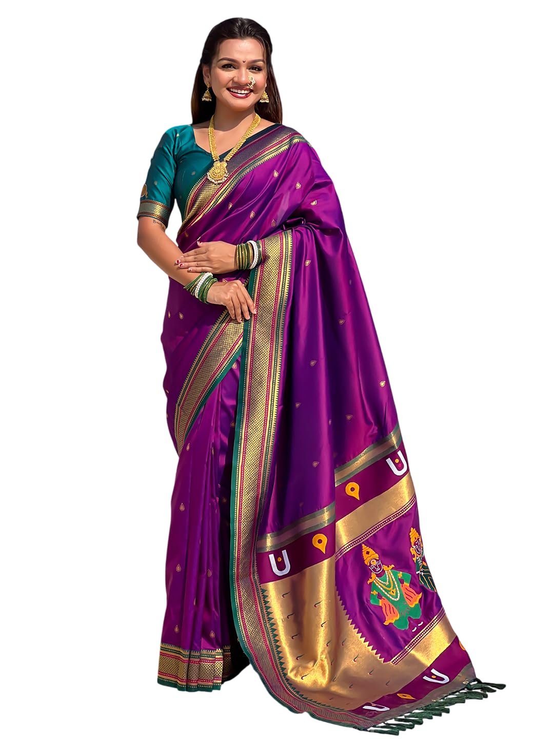 Women's Soft Silk Saree with Unstitched Blouse Piece-image-44