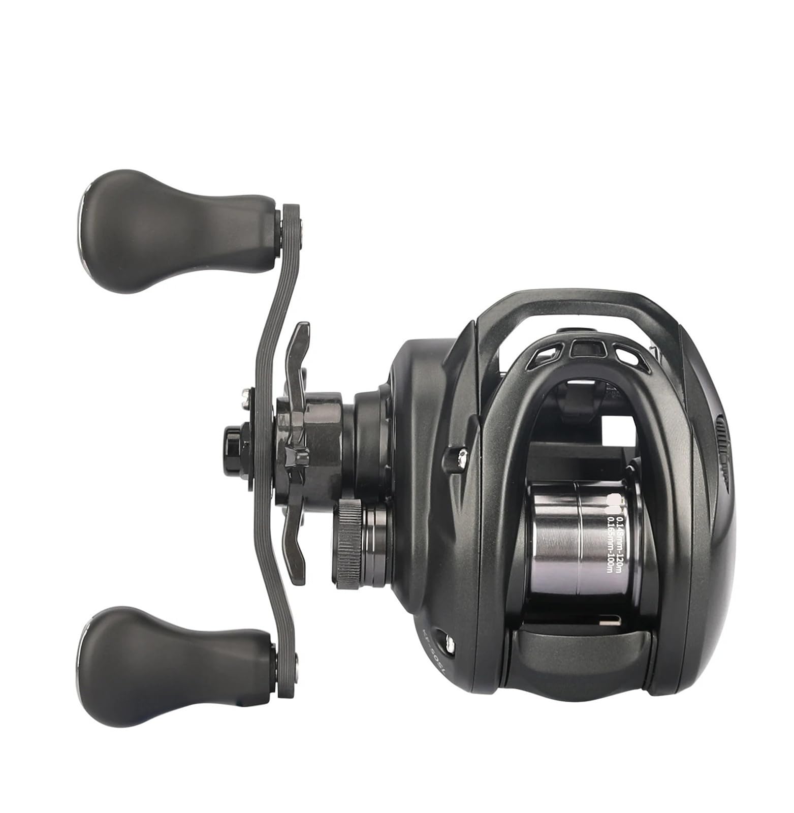 Kompatibel for 50S 134 g Baitcasting-Rolle, 4,6 g Flache Spule, 7,1:1 Carbon Light Game Casting Reel, Forellen-Ajing-Rolle