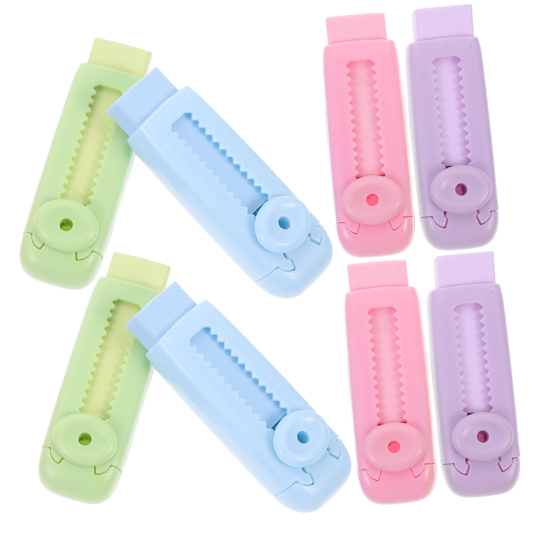 OSALADI 5 Ensembles Gomme Télescopique École Rétractable Mécanique Enfants Gomme À Effacer Grand Gommes À Dessiner Pour Dessiner Les Étudiants Glissent Des Gommes Abdos 8 Pièces * 5