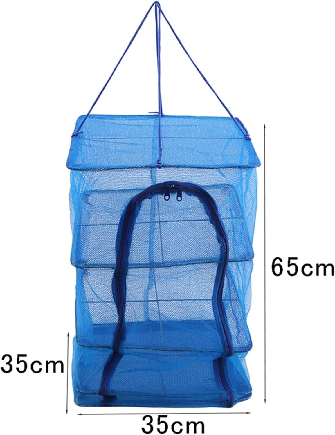Fishing Accessories- Foldable 4 Layers Drying Fishing Net Rack Hanging Vegetable Fish Dishes Dryer PE Hanger Fishing Net Fishing Accessories,Fishing Landing Net,Easy Catch & Release