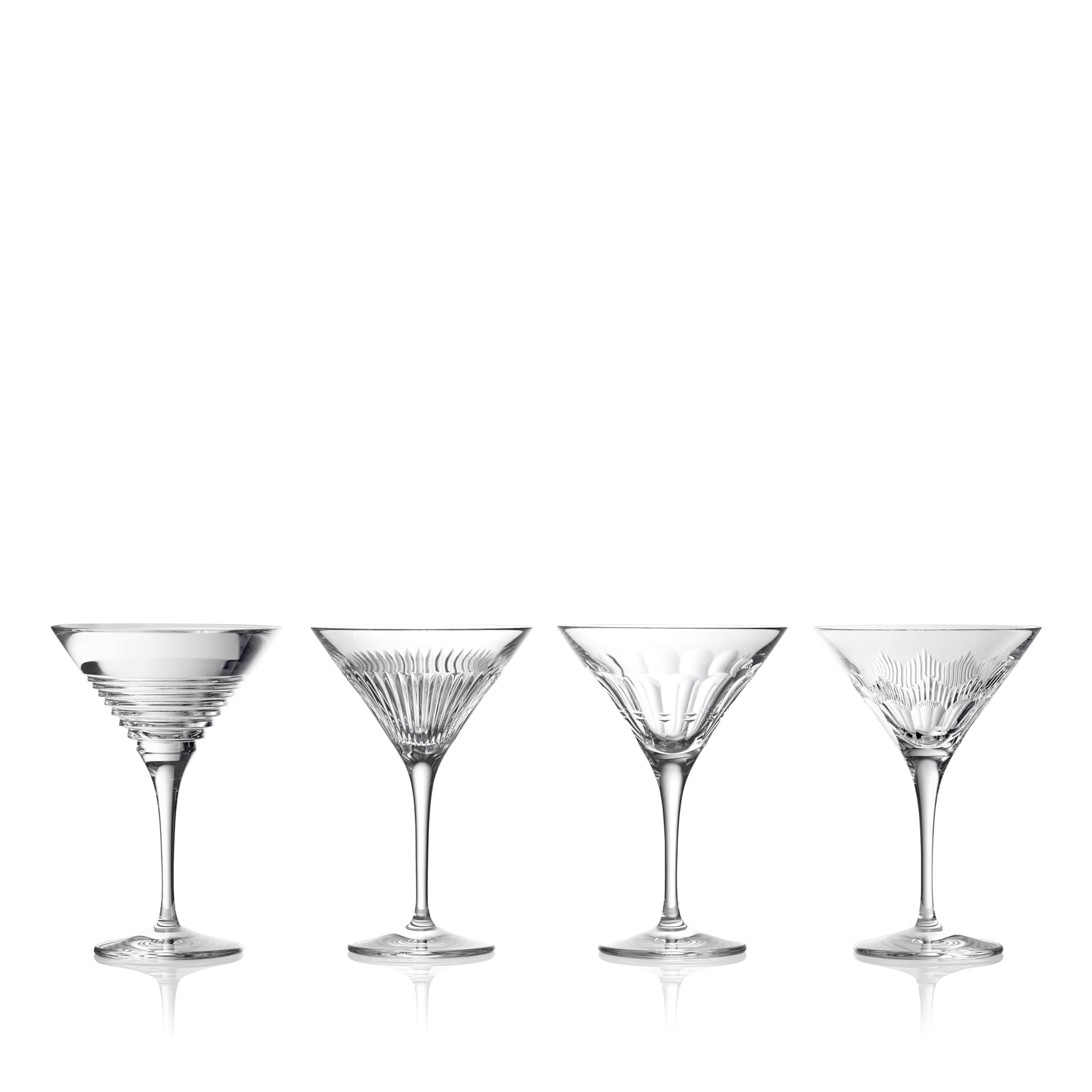 Waterford Mixology Martini, Mixed Set of 4, 4oz, Clear