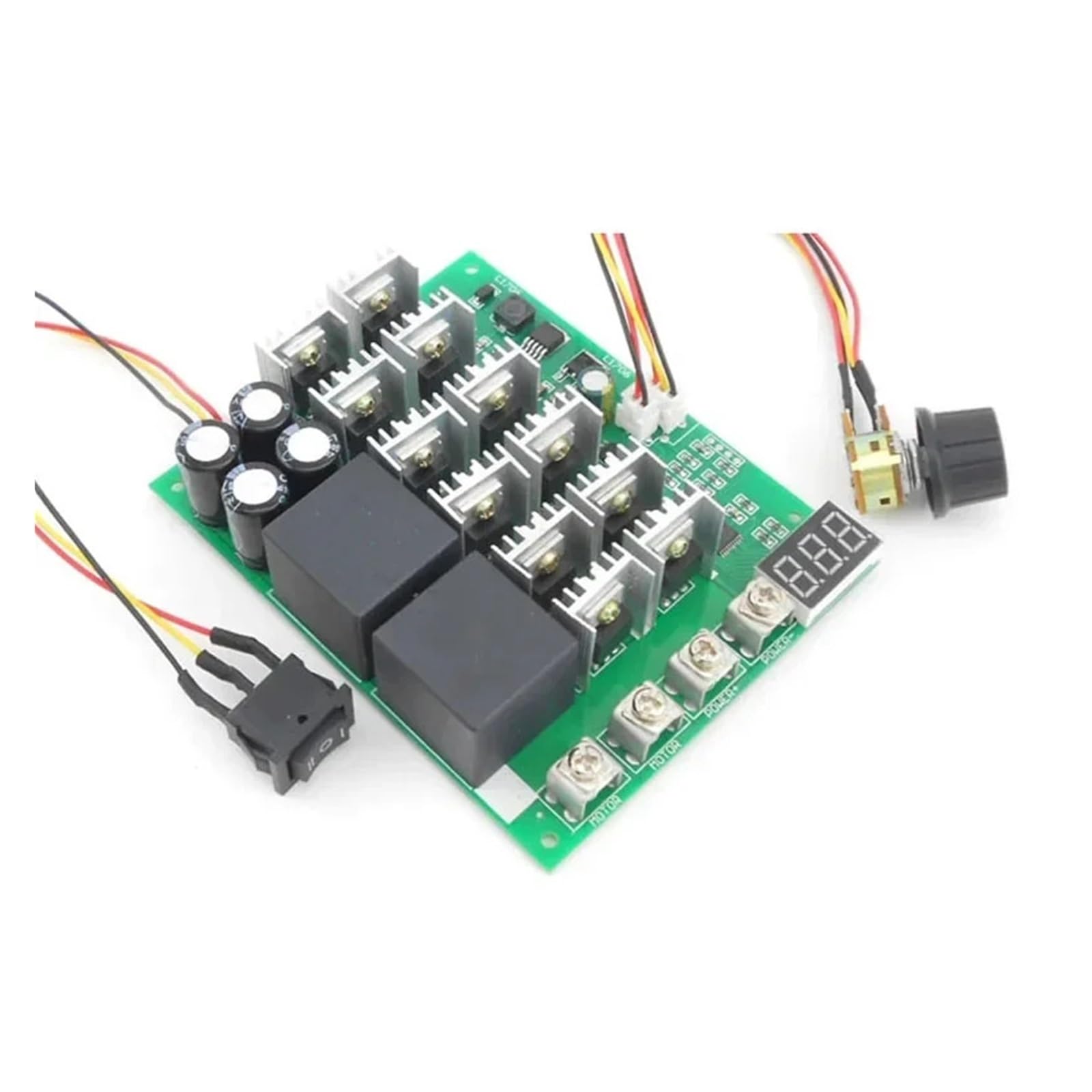 Controlador de velocidad de motor CC con inversión de giro y pantalla digital de 60A 1