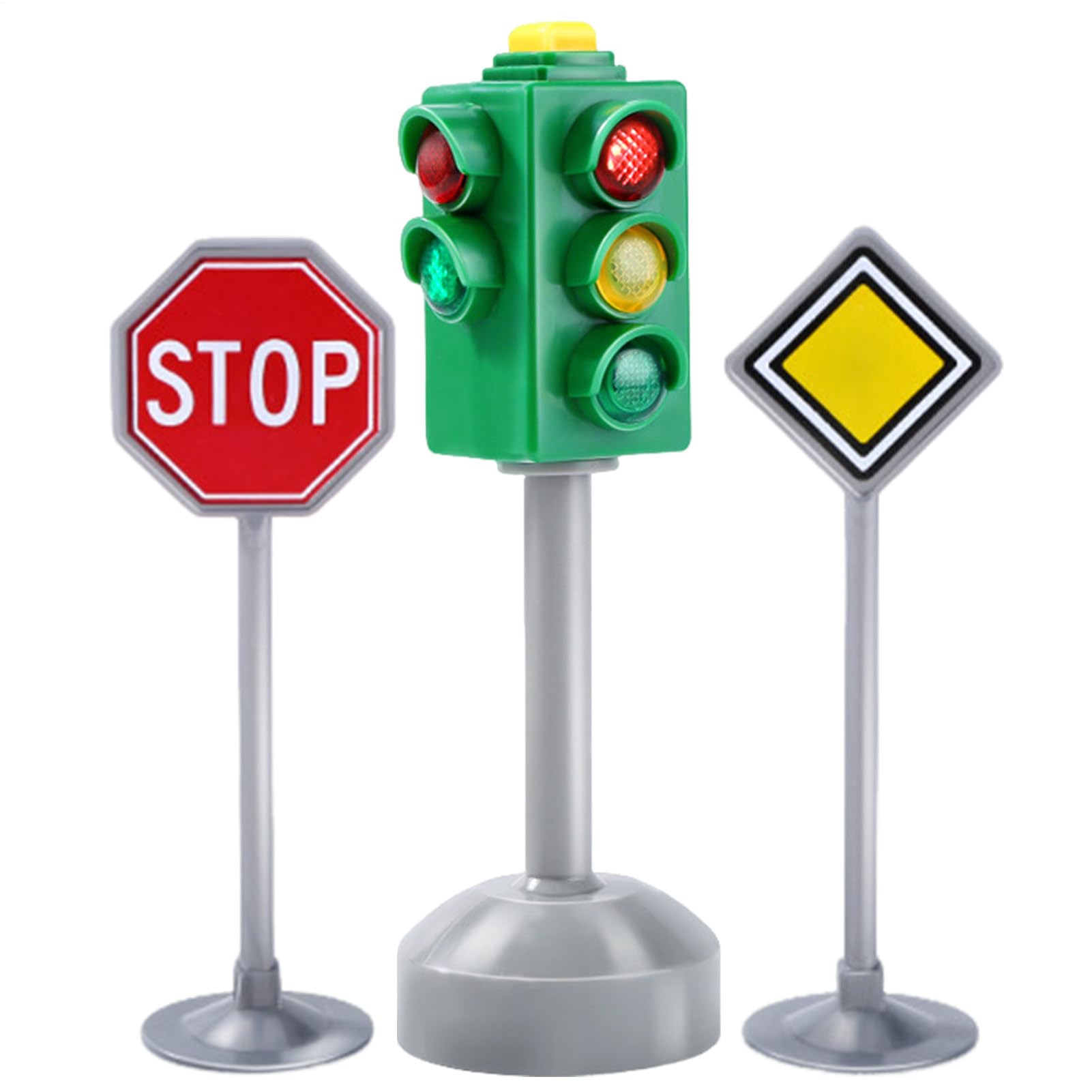 Kids Traffic Signal Toy - Led Crosswalk Model Sound Effects, Educational Safety Playset, Road Simulator |For Home Classroom Role Play Birthday Present Learning Transport Awareness Skills
