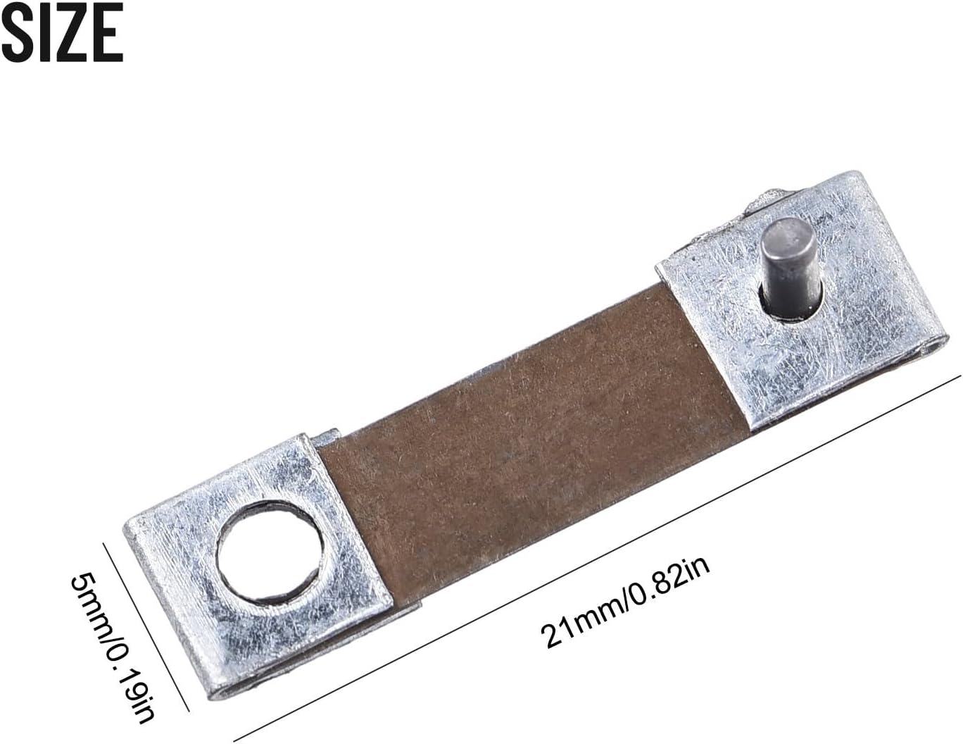 Metal Clock Pendulum Suspension Spring, Clock Spring Grandfather Clock Parts For Leaf Antique Hanging Clocks, For Vintage Wall Or Floor Models, Gold Silver Color 21X5mm 21X8mm(21×8mm)