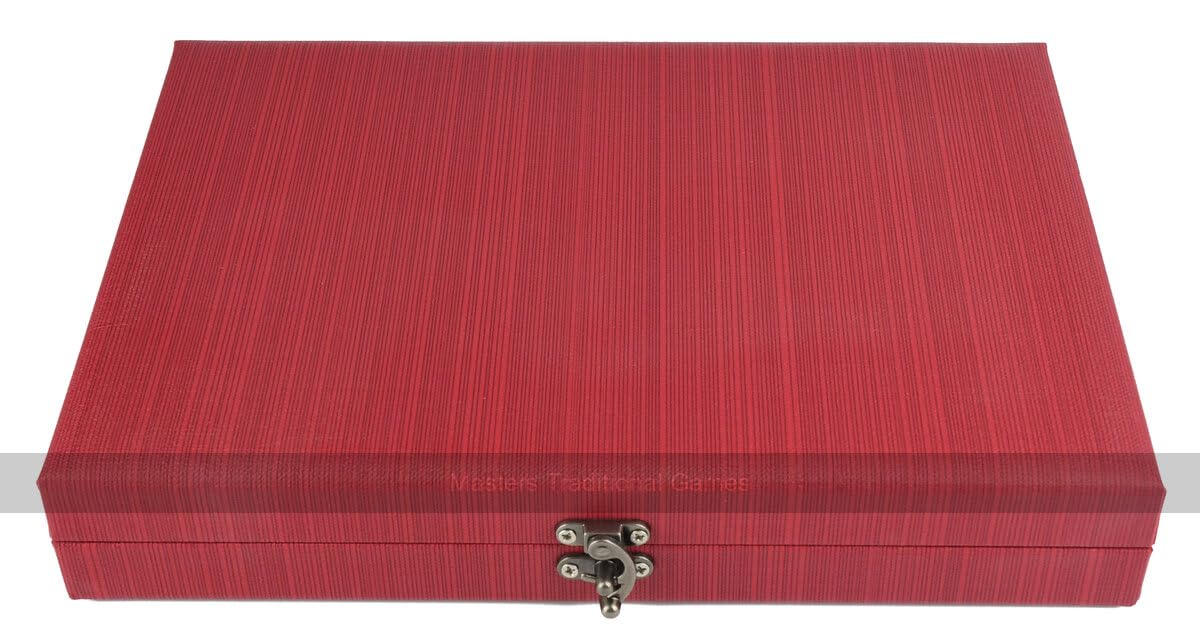 Anchor Red 13-Inch Travel Backgammon Set