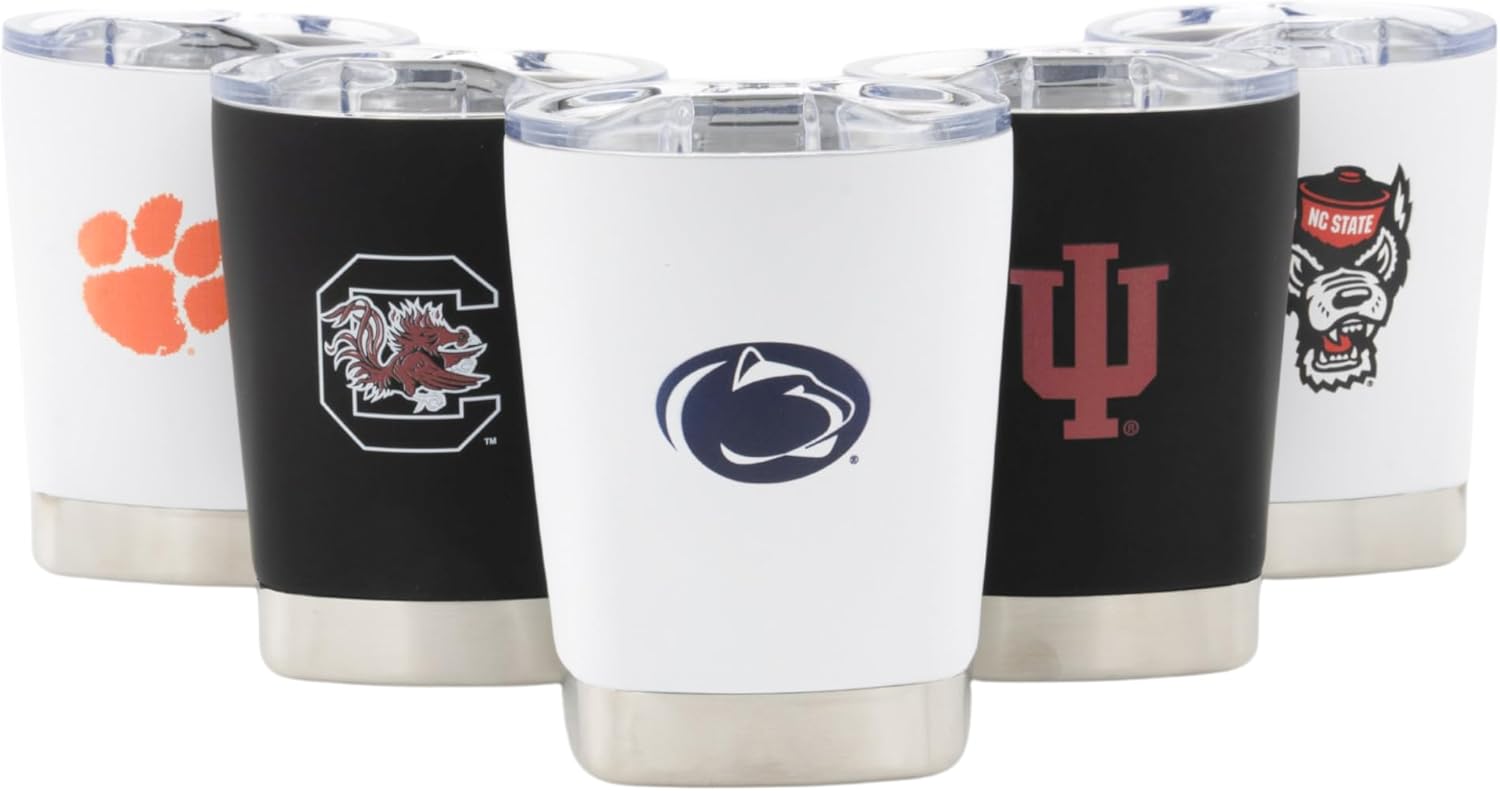 NCAA 12 oz. Stainless Steel Tumbler - Perfect Wine Glass, Whiskey Glass for Game Day (Penn St)
