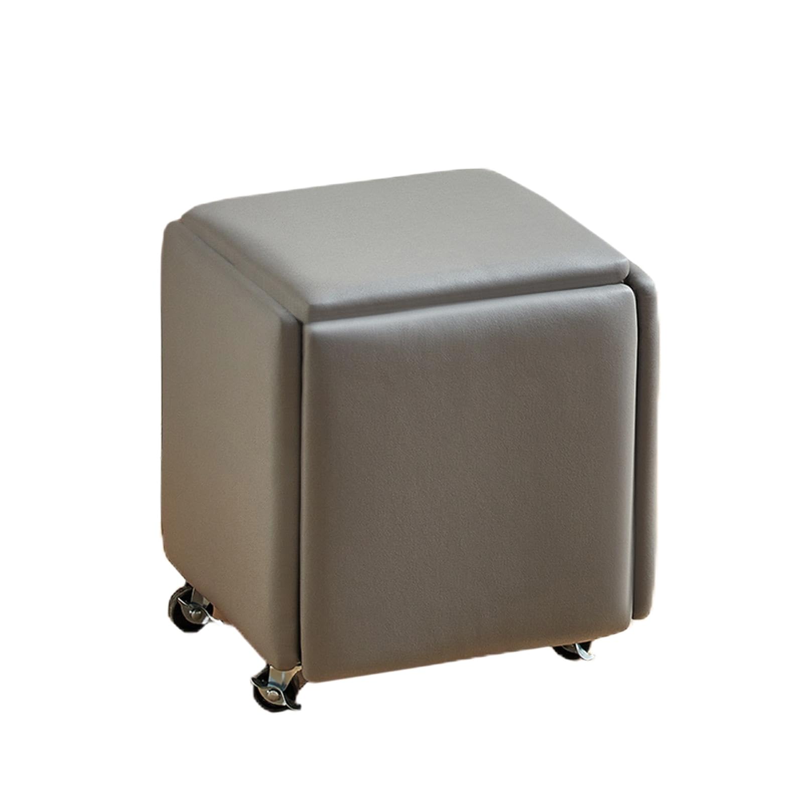 Tabouret gigogne cubique pour ajouter 5 assises sans encombrer votre salon