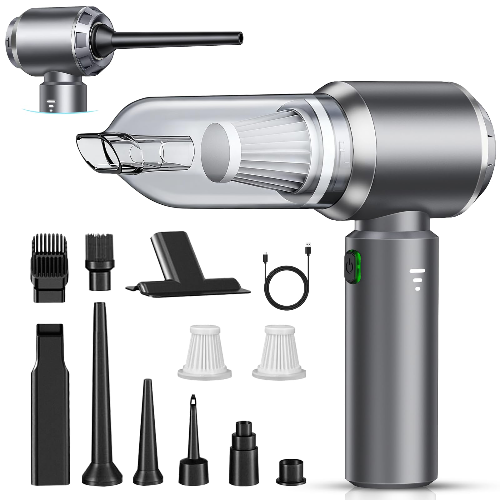 L'aspirateur à main NVKHG, compact et puissant, prêt à affronter la poussière et les débris.