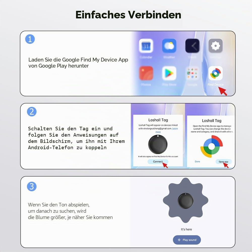 Fahrradklingel mit Tracker-Tag für Find Hub App, Fahrradhalterung für GPS-Tracker, wasserdicht, klassische Edelstahl-Halterung, Diebstahlschutz, 100 dB, passend für 2,2 cm / 25,4 mm Lenker (nur