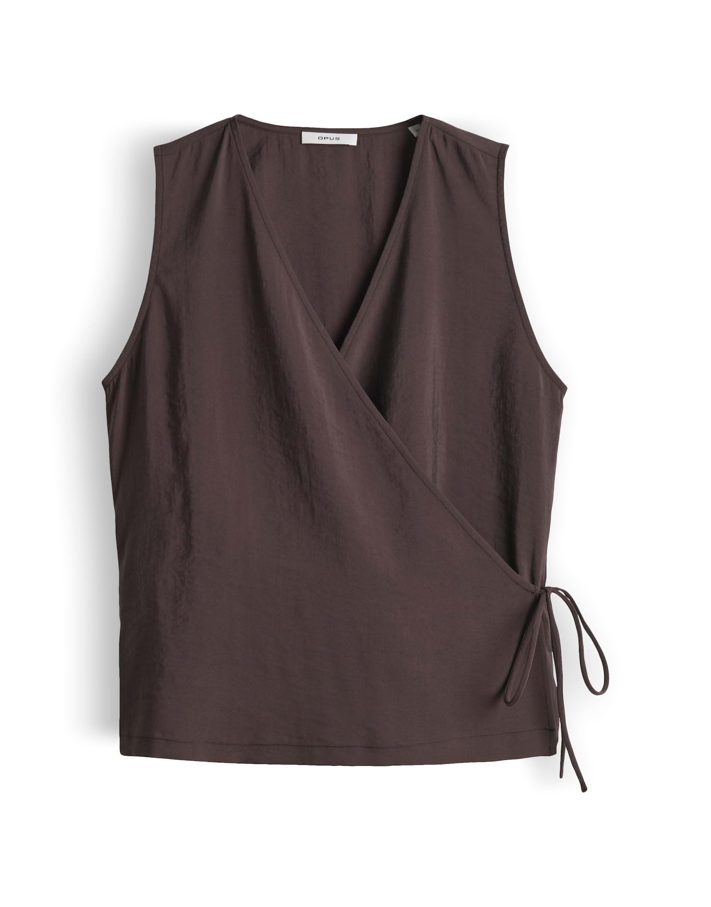 OPUS Damen Blusentop | Wickeltop mit Bindetail Regular Fit
