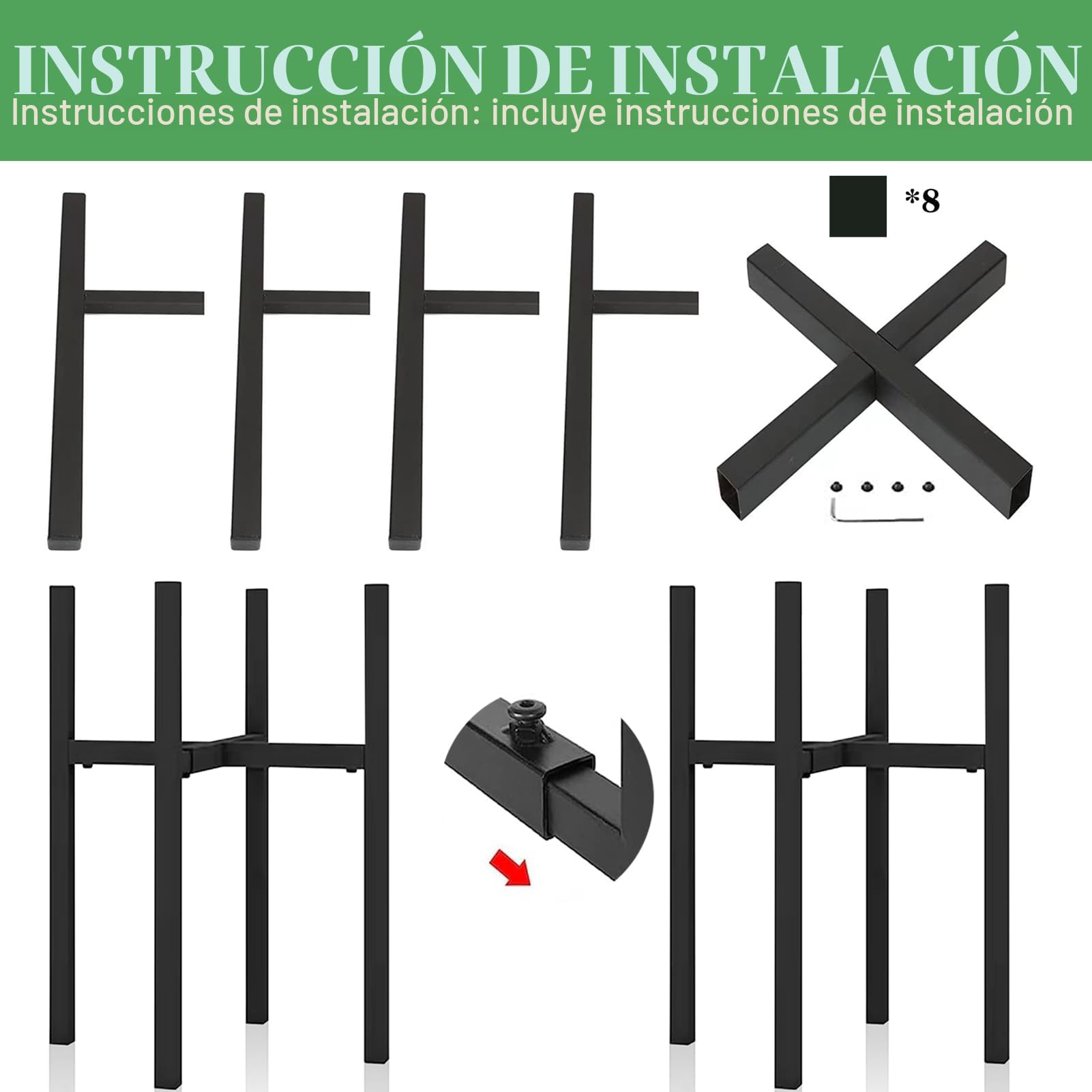Soporte Plantas Interior, Soporte plantas Ajustable Tubo Cuadrado, Soporte para Plantas de Hierro de 24-38 cm, para Interior Macetas para Uso Interior y Exterior