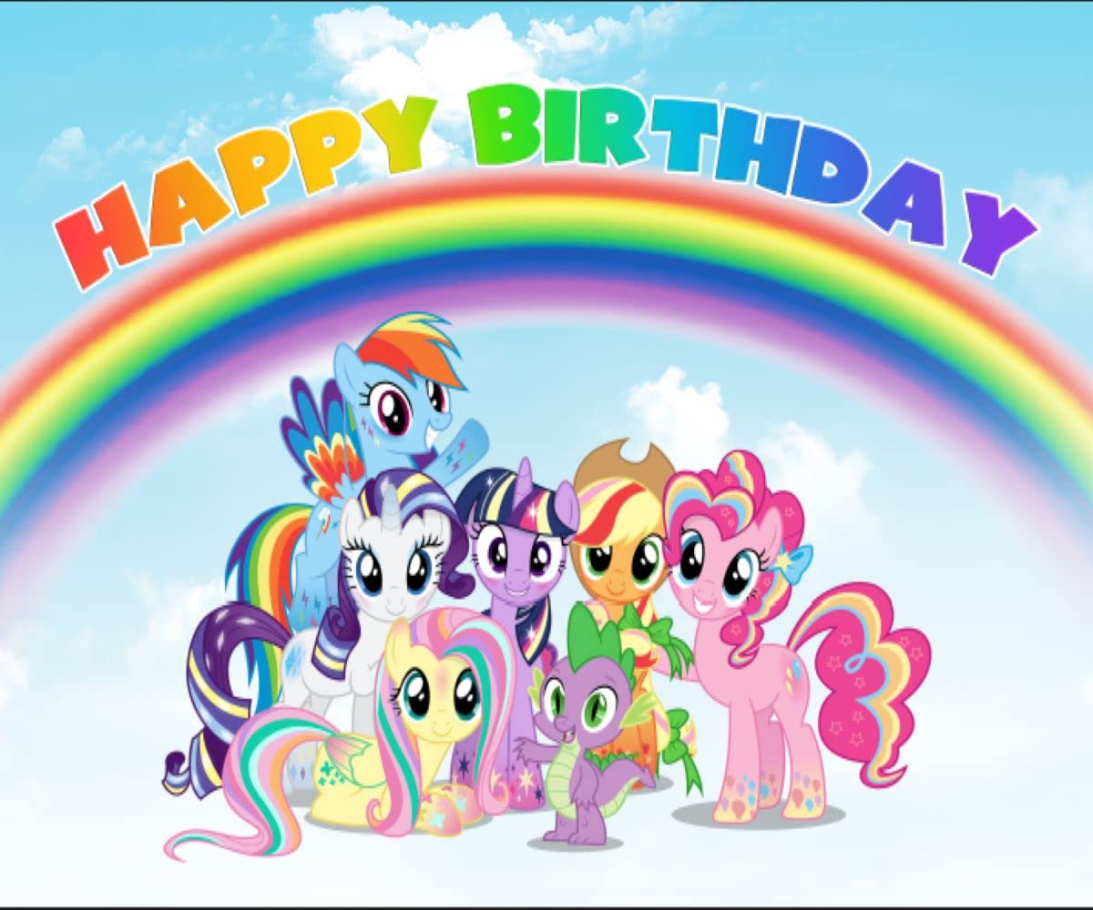 Happy Birthday From My Little Pony Personalised My Little Pony