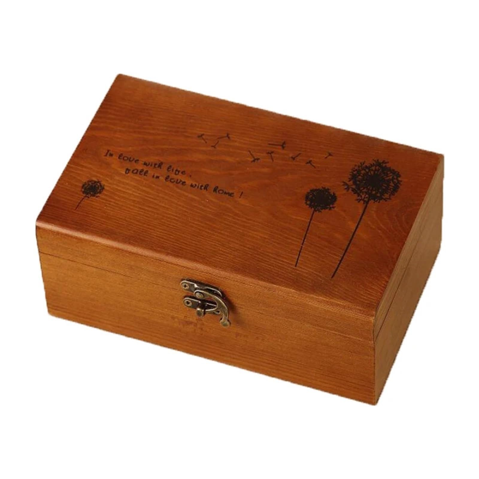 wooden sewing box Sewing Box Tools Wooden Home Vintage Storage DIY Sewing Thread Set for Camping Home DIY(Blowball)