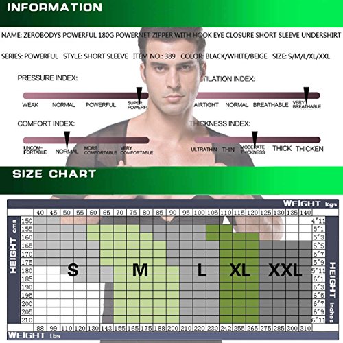 FEOYA Slimming Body Shaper Tank Tops Zipper Tummy Compression Vest Undershirt for Men4