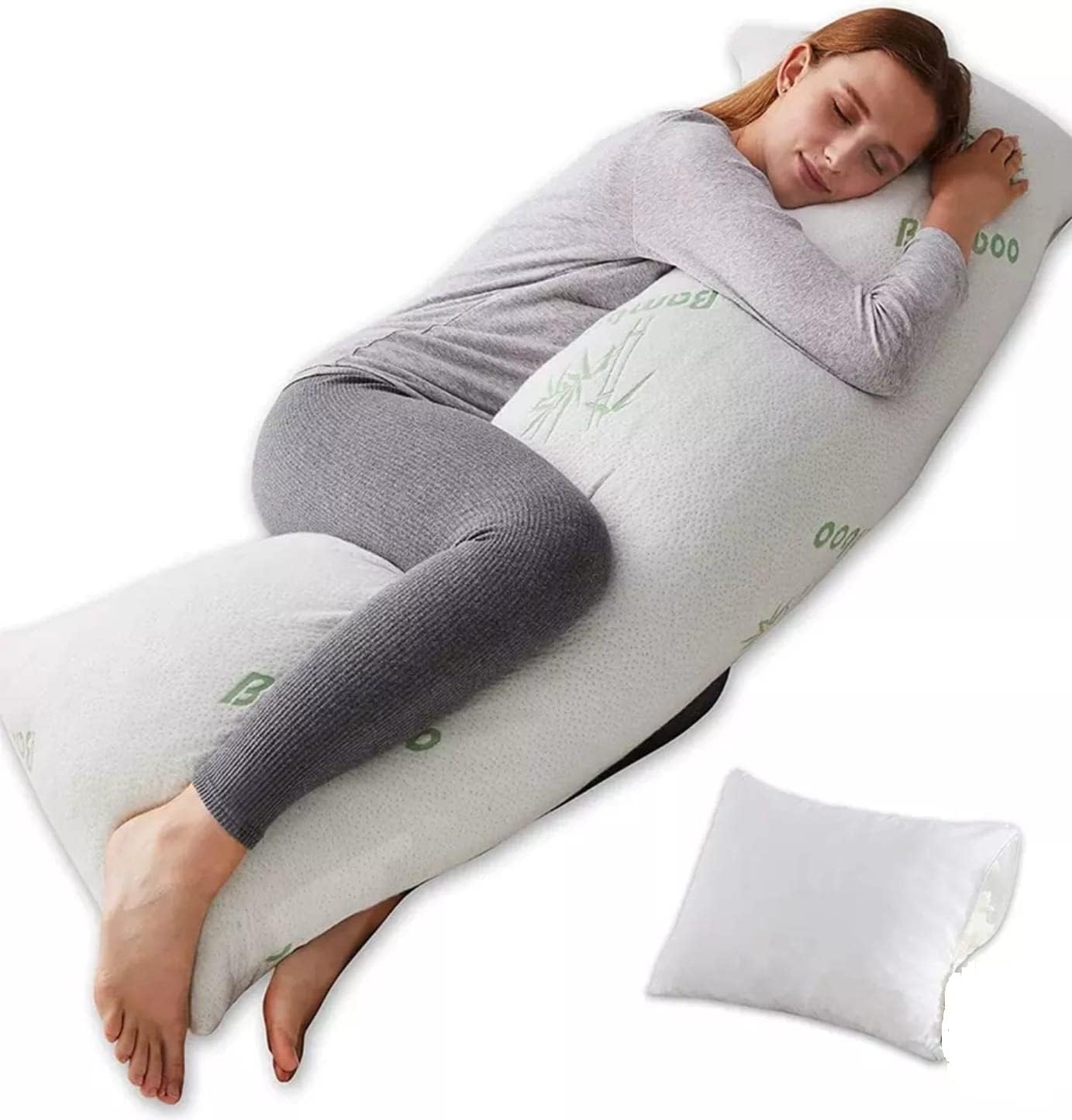 100 Bamboo Cuddly Large Maternity Pregnancy Full Body Arthritis