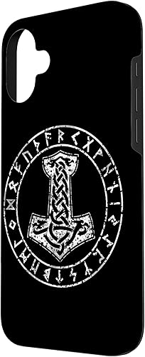 Vista 59 de Funda para iPhone 14 Mjolnir Thor Hammer Viking Norse Mythology