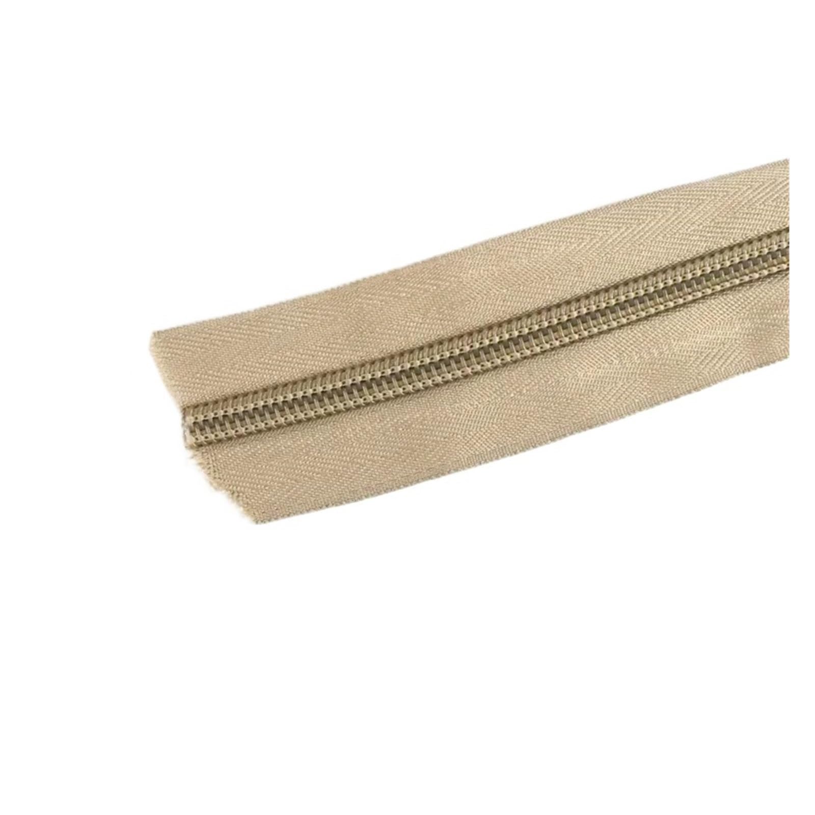 1 Szt. 5/10/20M 3# Nylonowe Zamki Taśmowe Rolka Zamka Błyskawicznego Do Torby Szycia Zestaw Naprawy Odzieży DIY Akcesoria(Khaki,10MetersNo3)