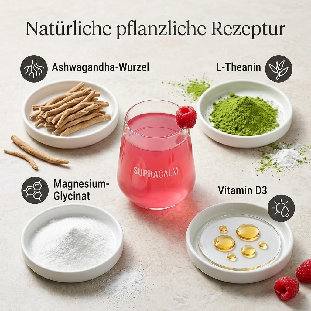 Cortisol Cocktail Pulver 40 Stück Cortisol Senken Abnehmen Entspannt Bleiben für Damen Herren