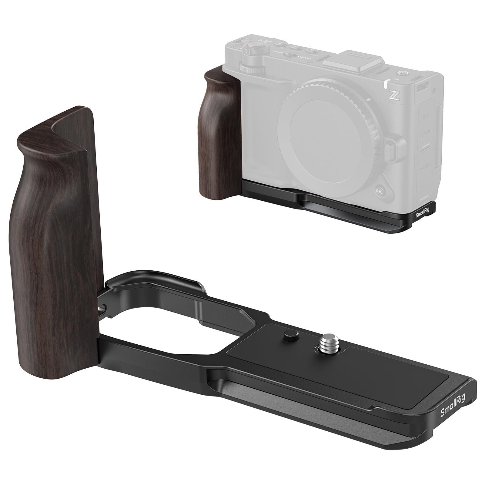 Amazon | SMALLRIG L字型ハンドル Nikon ZR用 人間工学に基づいた木製