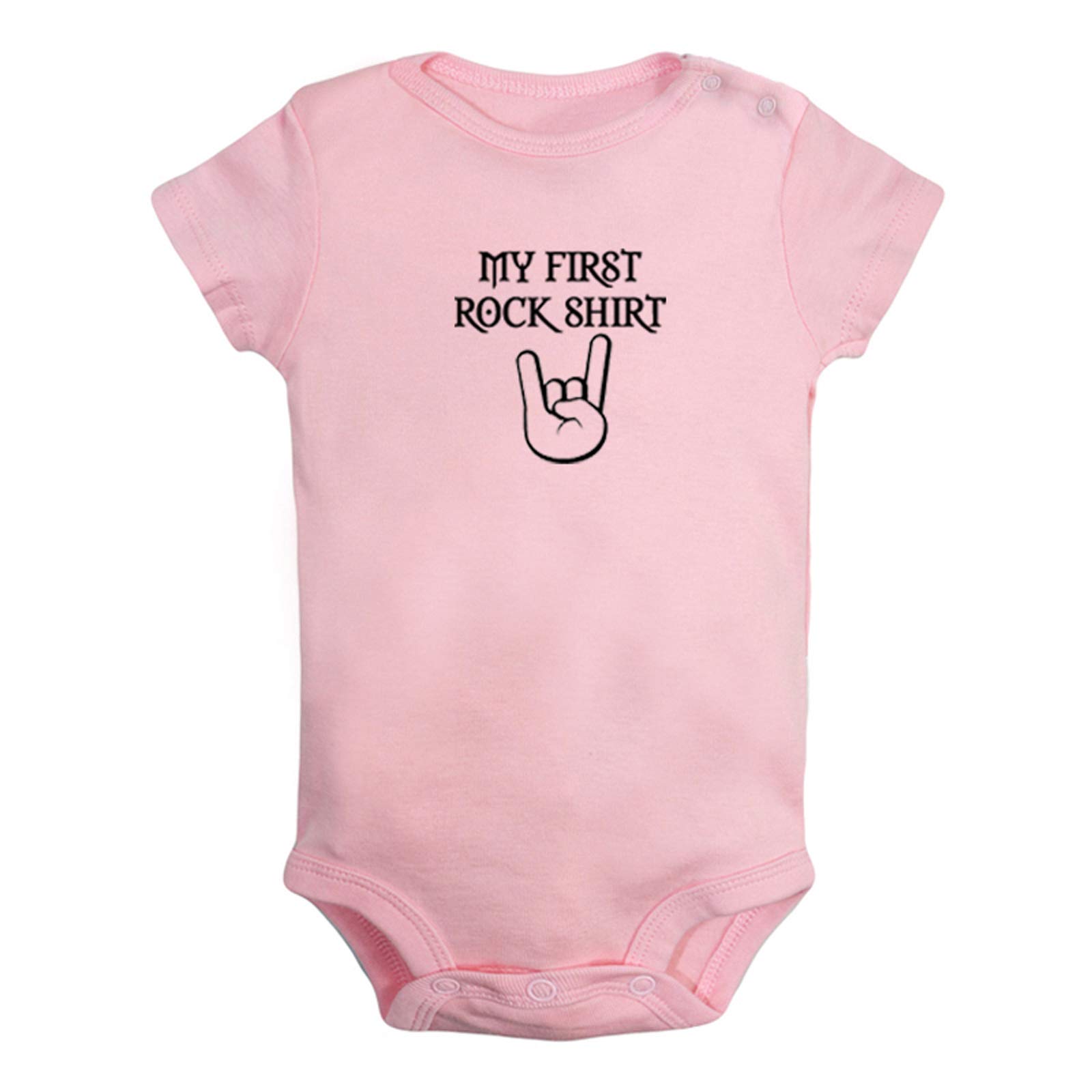 iDzn My First Rock Shirt Funny Rompers, Newborn Baby Bodysuits, Infant Jumpsuits, Baby Unisex Novelty Outfits