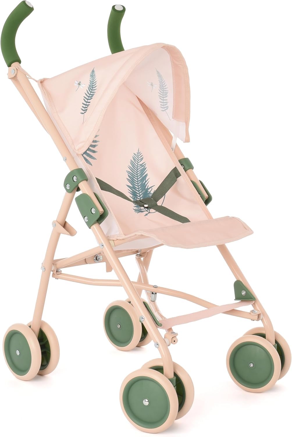 Roma RHS - XL Fern Dolls Pram with Retractable Hood and Swivel Wheels, Eco-Friendly Baby Toy, 42cm Baby Doll Carriage, Made from Recycled Plastics, Inspired by the Royal Horticultural Society โ image 1