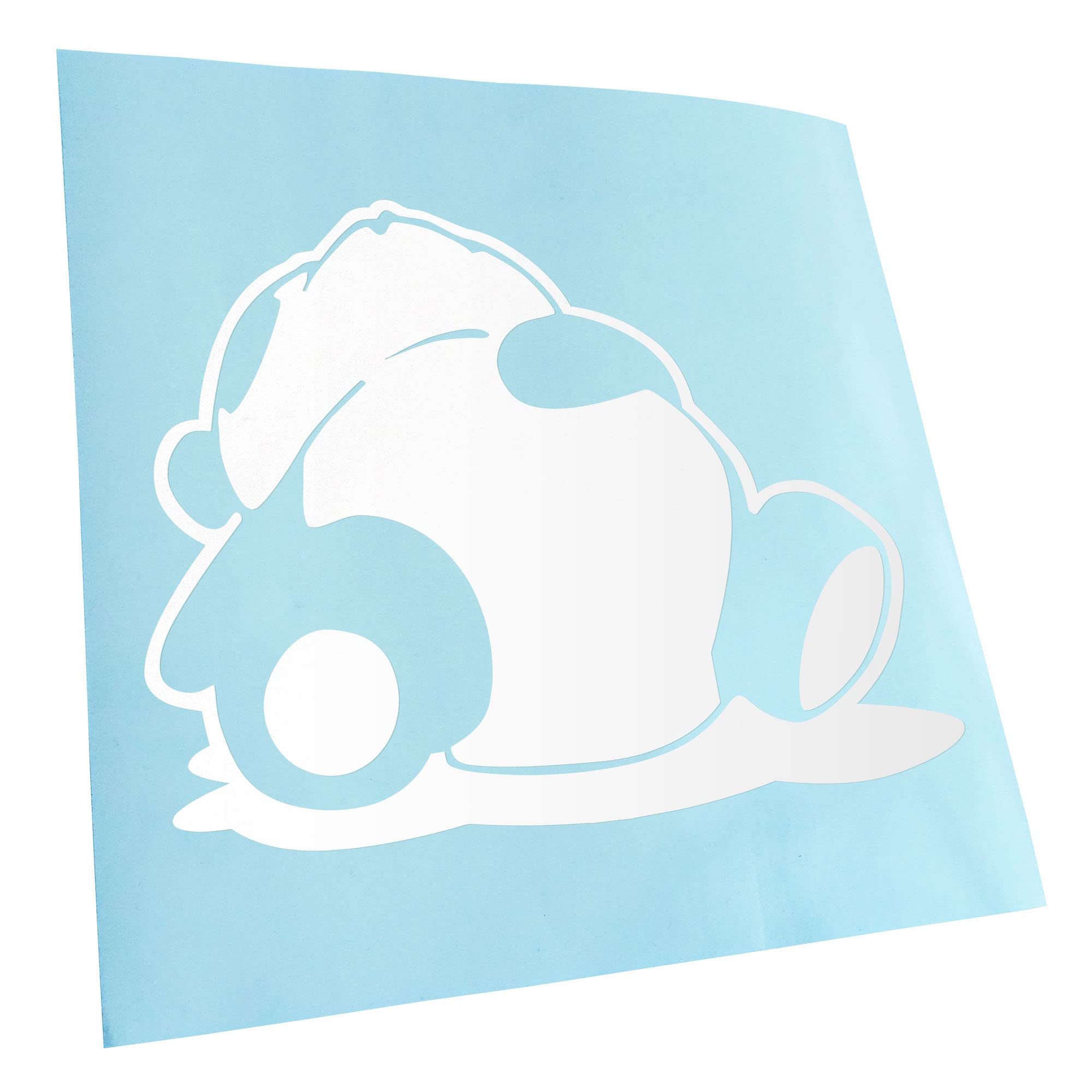 Kiwistar - Adesiva per Auto - Sleepy Panda 10 x 9 cm - Blu